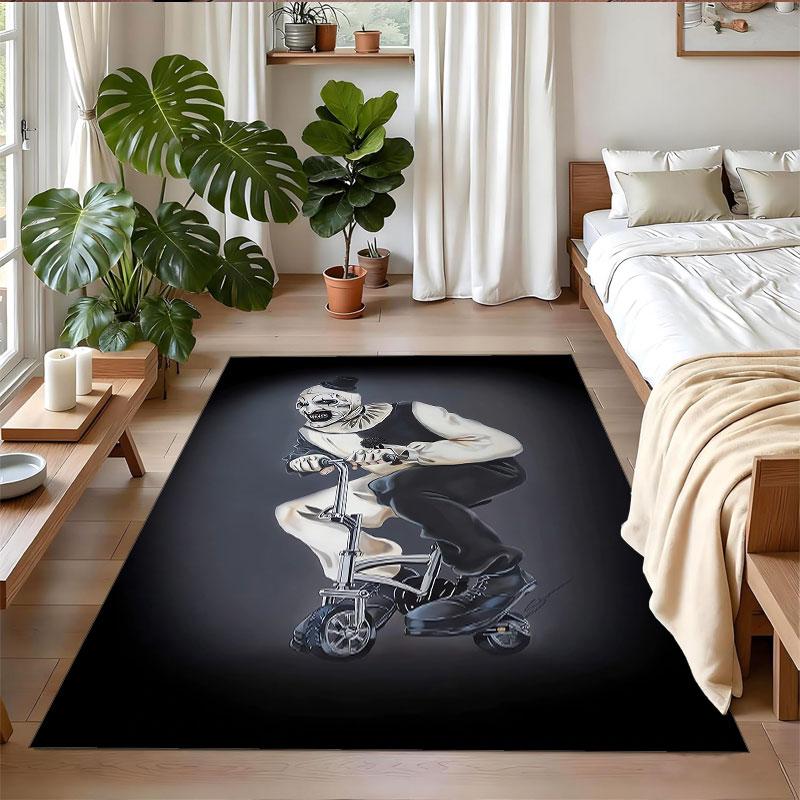 Crystal Velvet Rug Soft Non Slip Indoor Floor Mat Home DecorTerrifier Art the Clown