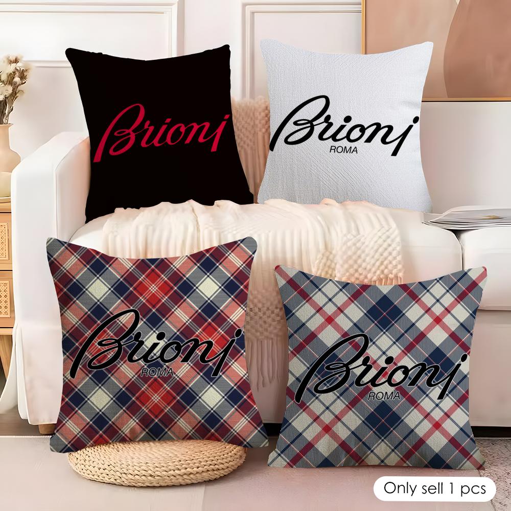 Бренд BBrioni Наволочка Натуральный Лен Органическая Ткань Двусторонний Принт Подушки для Дивана Домашний Декор