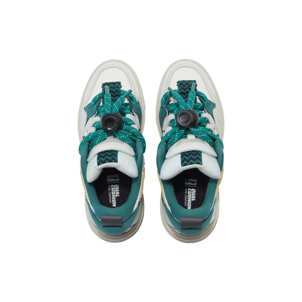 Кроссовки для скейтборда Li Ning Wave SWAG Женские Низкие Дикая Утка Зеленый AECT054-1