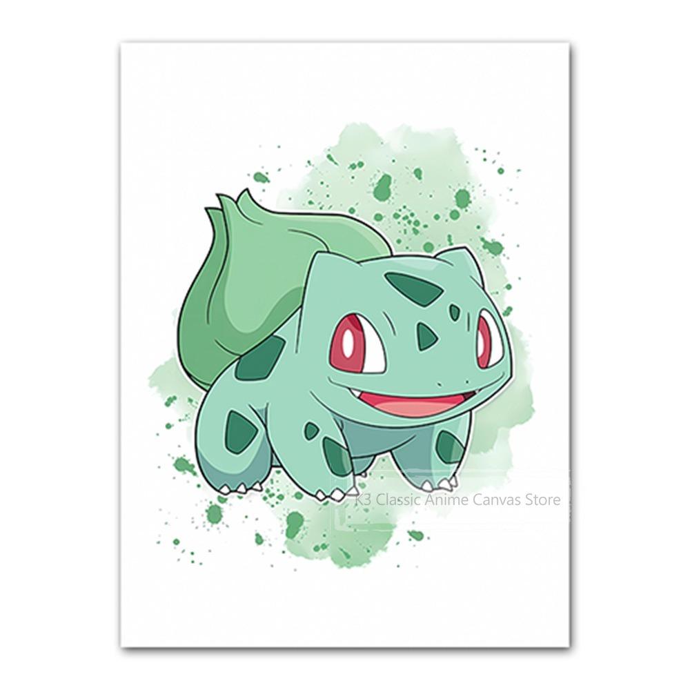 Canvas Print Pikachu Modern House Gifts for Friends Hanging Classic Cartoon Character Image Modular Prints Cartoons