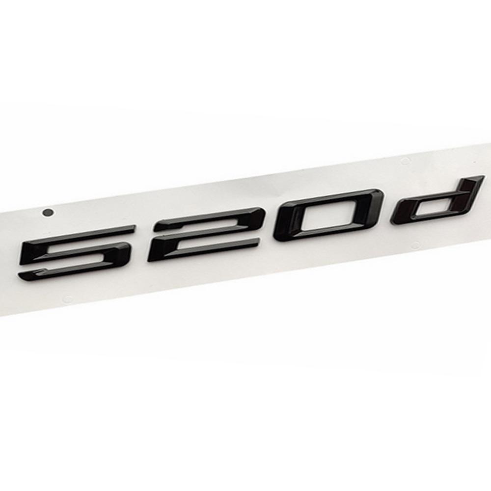 3D ABS Letters For Cars Trunk Logo Badge Sticker For BMW E60 E39 F10 F11 E61 F07 G30 520i 520d Logo Adhesives Accessories