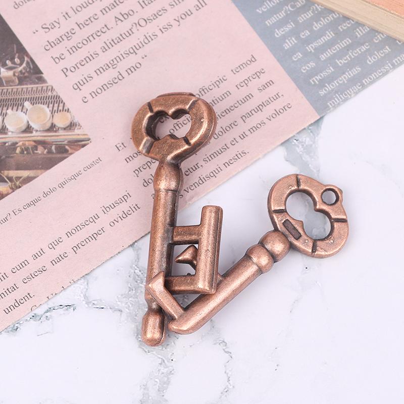 Игрушки для снятия стресса Тест на мозг Игрушка-ключ для замка Развитие Сплав Брелок для ключей Игра-головоломка Детский тест на Iq для мышления Ключ-головоломка