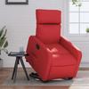 Electric Recliner Chair with Rising Function Red Faux Leather
