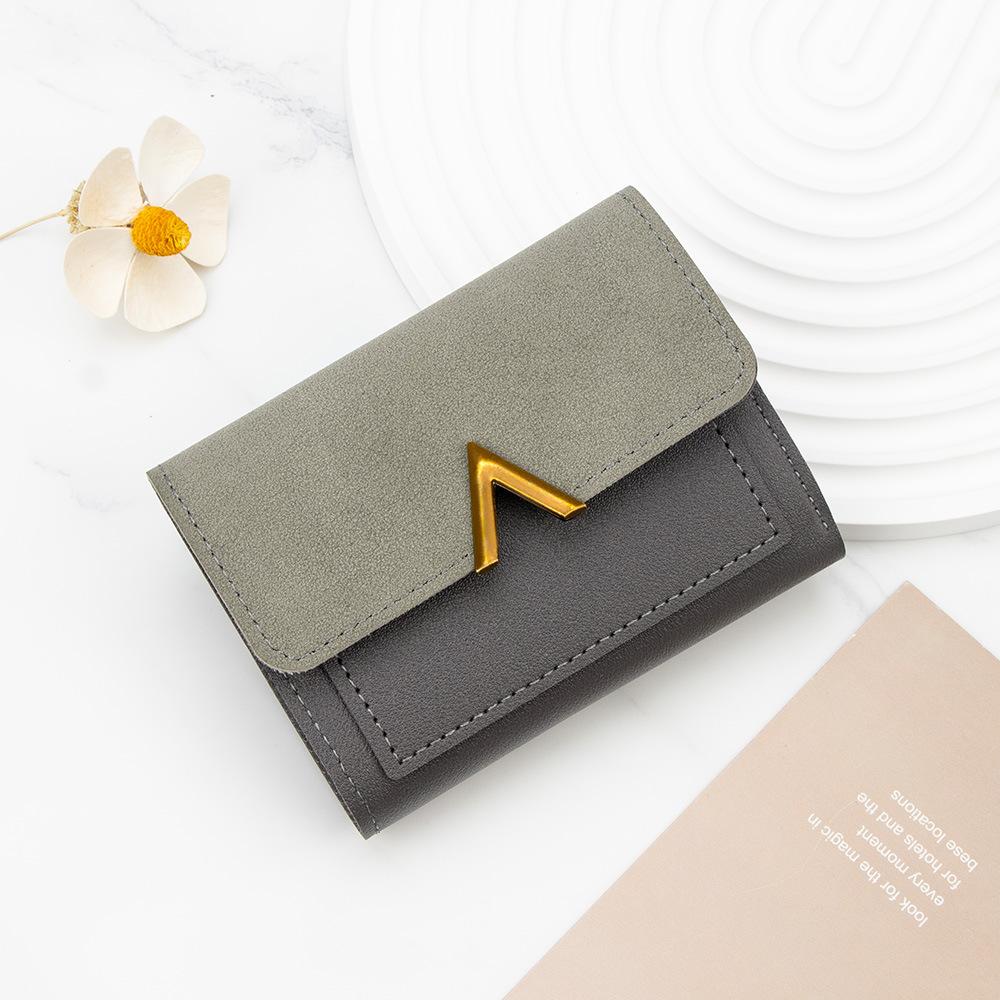 Версия Женская короткая сумка для карт Маленький кошелек с несколькими отделениями для карт