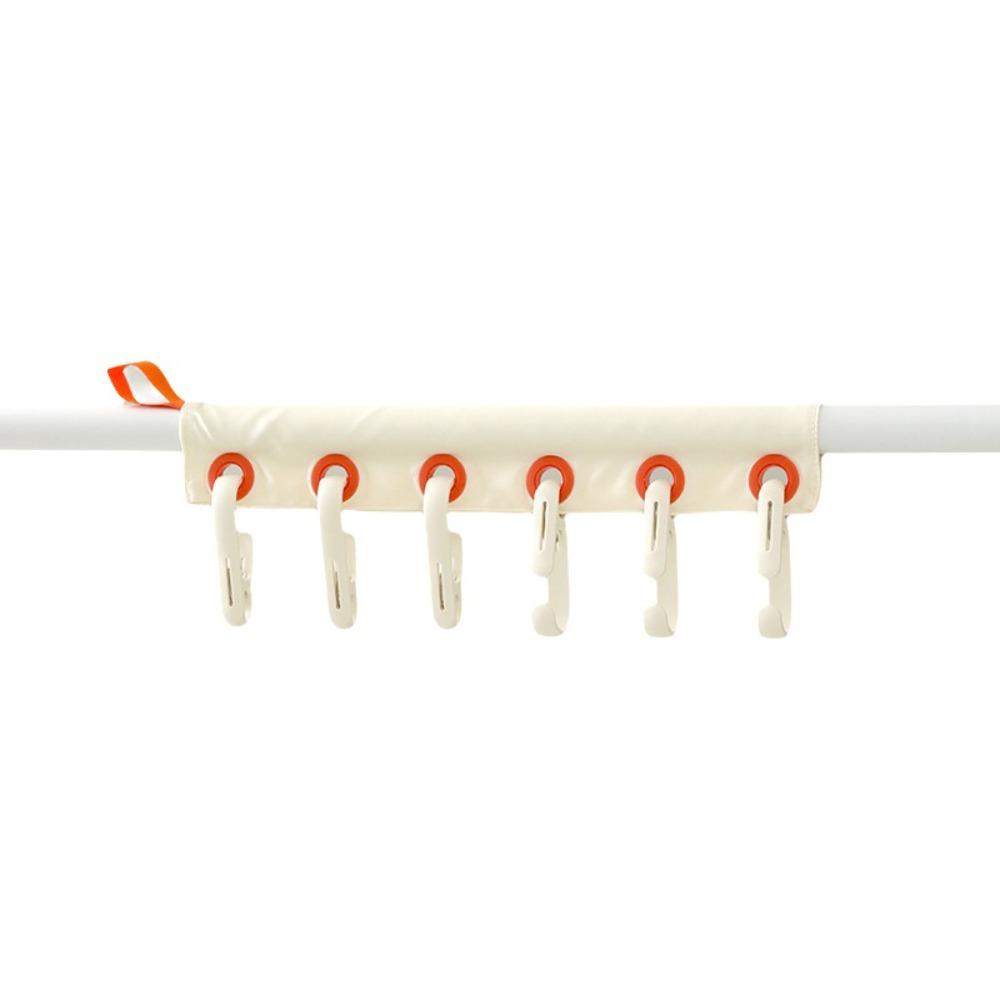 Removable Fabric Clothing Clip Foldable Hanging Socks Organizer Travel Clothes Drying Rack Outdoor