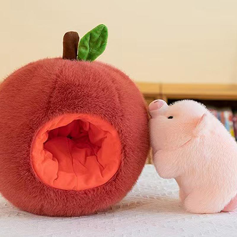 Модная плюшевая игрушка-кукла Свинка Apple, милая кукла-свинка, съемная кукла-подушка, кукла-подарок, кукла-захватчик
