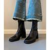 Quiet Bottom Short Boots Commuter High Heel Elastic Thin Boots Autumn And Winter Soft Bottom Public Sector Retro Thick Heel Boots