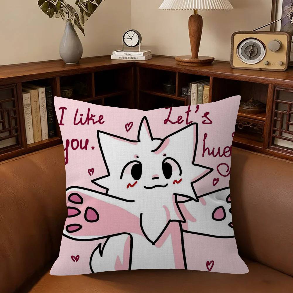 Boykisser Silly Cat Cute Personalized Picture Text Home Decorative Pillows Household Gifts 45X45Cm