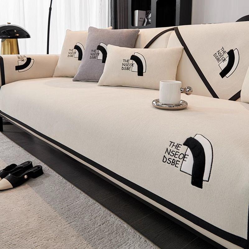 [Новый] Нескользящая подушка для дивана, Универсальная подушка для сиденья на четыре сезона, Легкая роскошная современная высококачественная накидка-полотенце, Новая модель