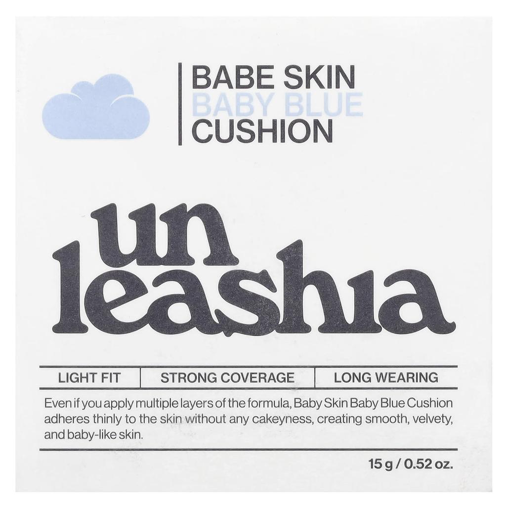 UNLEASHIA Babe Skin, Baby Blue Cushion, SPF40/PA++, 23W Jolie, 15 г (0,52 унции)
