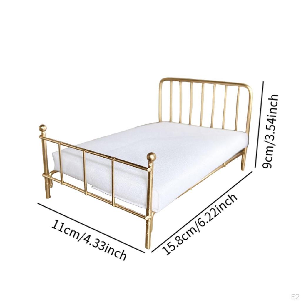 1/12 Кукольный домик Кровать Украшения Аксессуары,Сделай сам,Моделирование,Мебель для кукольного домика,Миниатюра