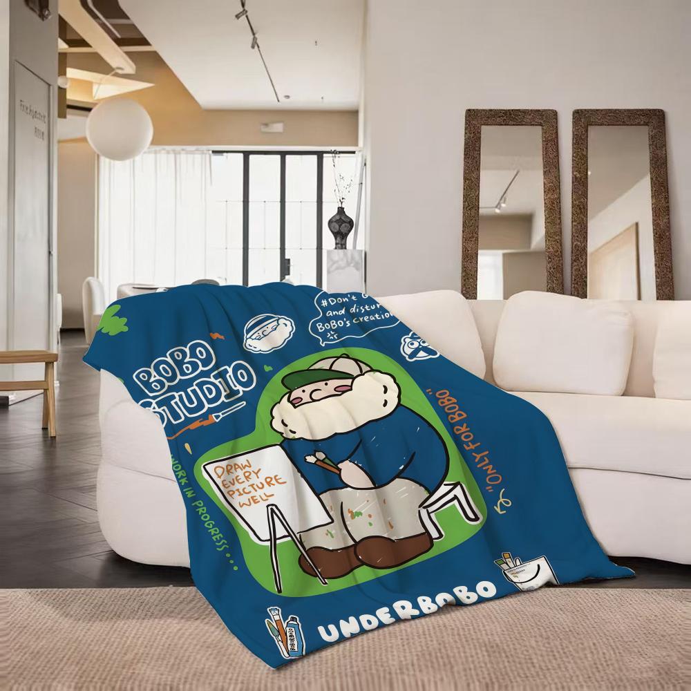 ip U UNDERBOBO Throw Flannel Throw Blanket Suitable for Sofa Living Room Bedroom