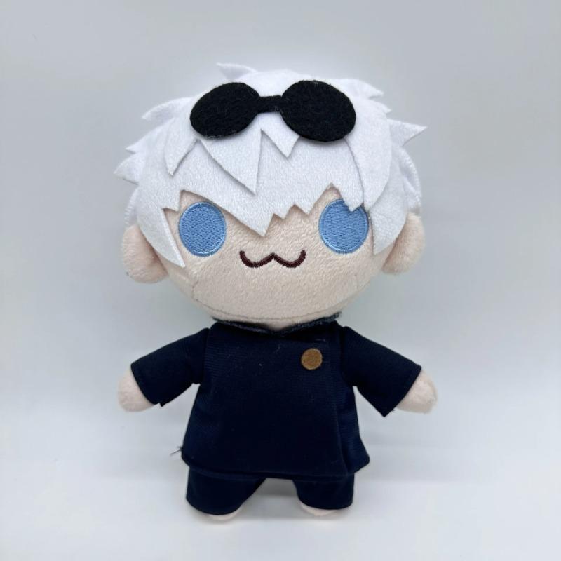 21cm New Jujutsu Kaisen Hand Puppet Mini Plushie Toy Cute Soft Toys Stuffed Gojo and Geto Pillow Dolls Kid Birthday Christmas Gift Cosplay Props