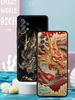 Чехол Chinoiserie Loong Цветочный Дракон для Samsung Galaxy A55 A35 A15 A14 A13 A25 A54 A51 A71 A72 A73 A32 A52 A41 Мягкий ТПУ