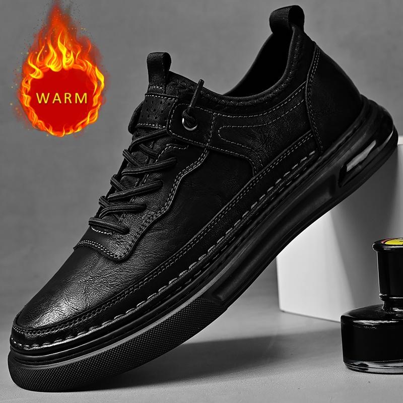 Высококачественный бренд Мужская кожаная повседневная обувь Толстая подошва Износостойкая Ручная работа Подошва Мужские оксфорды Обувь для походов на открытом воздухе