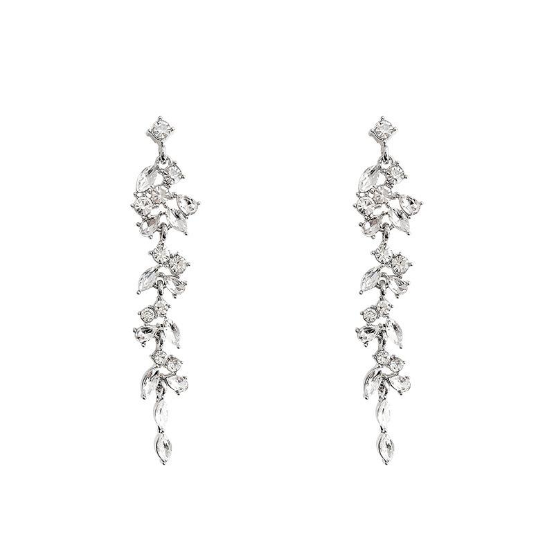 Серьги-кисточки из жемчуга премиум-класса Silver Needle Celebrity, элегантные, модные, с темпераментом, серьги из легкой роскоши с блестящими бриллиантами, длинные серьги для женщин