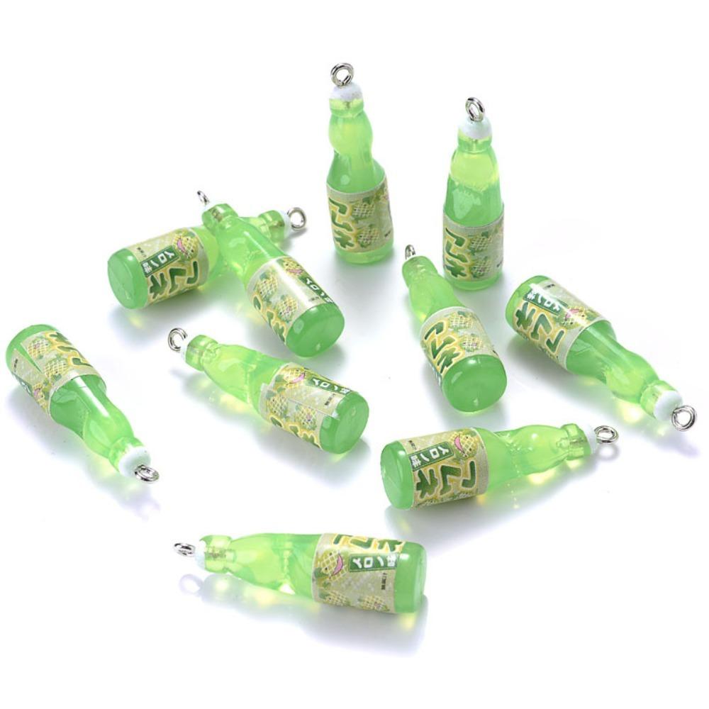 10Pcs Beverages Mini Juice Bottle Drink Pendant Jewelry Making