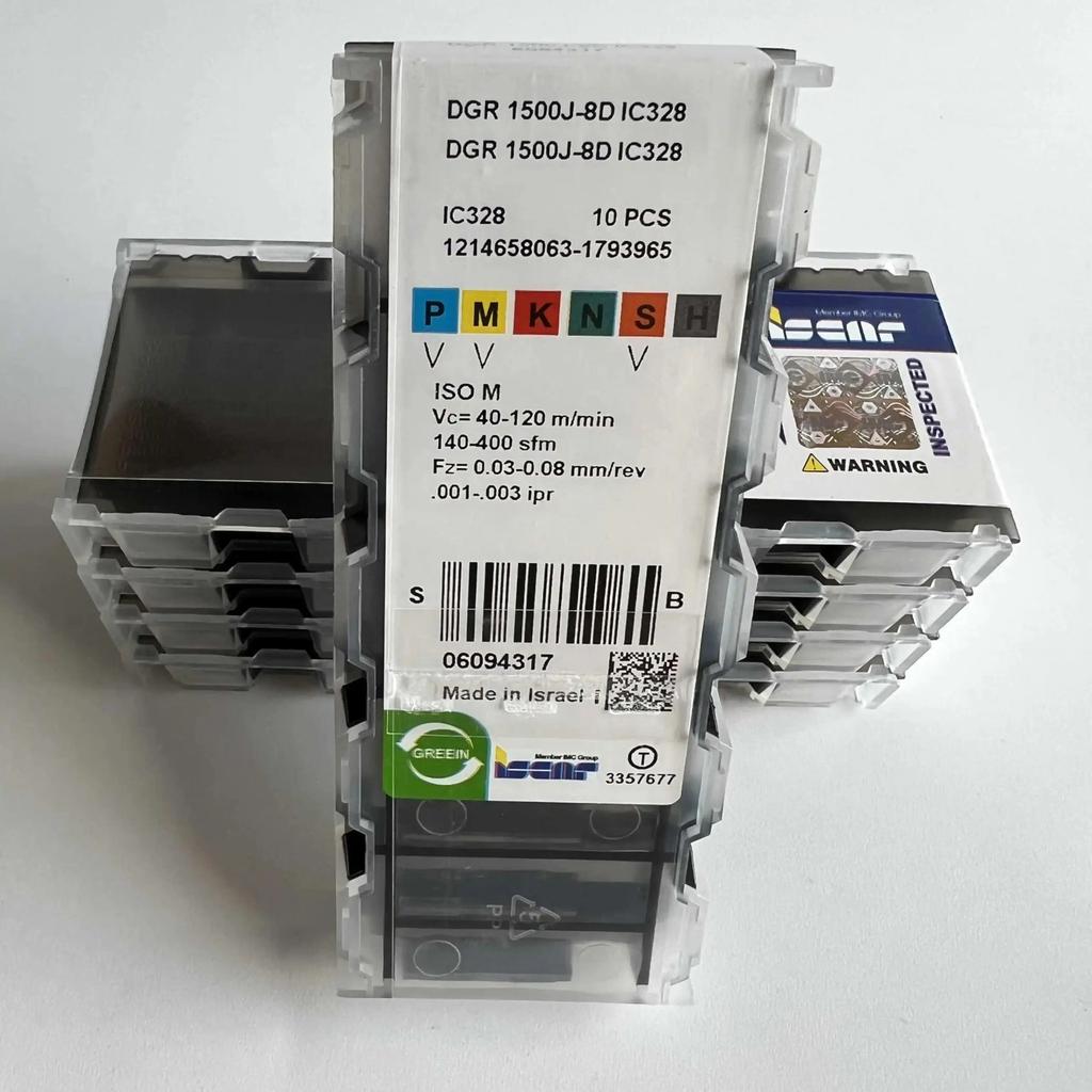 ISCAR / DGR1500J-8D IC328 /Industrial Indexable Carbide Inserts 10 PCS