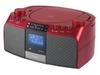 Koizumi CD Radio, AMFM, Wide FM Compatible, Large LCD, Red, SAD-4705R