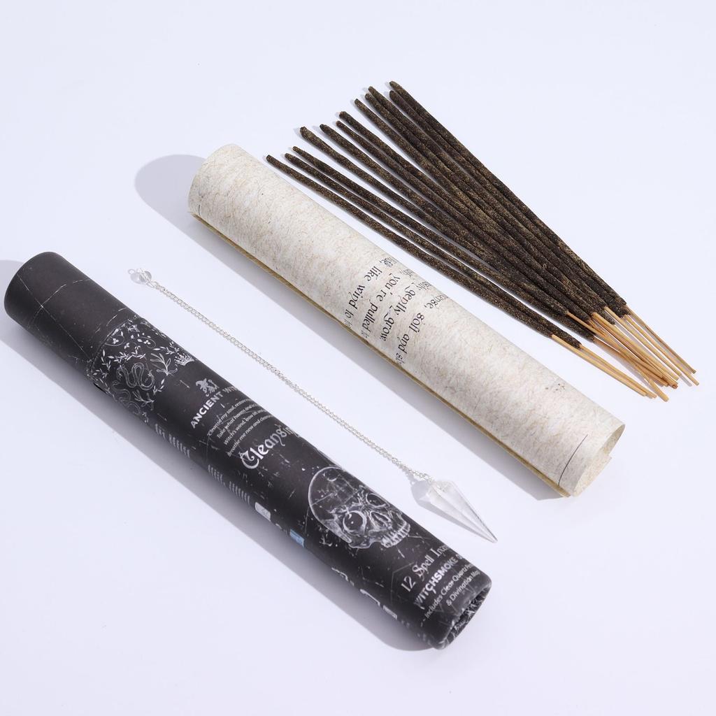 Ancient Witch Spell Incense – Cleansing – Rock Crystal Pendulum