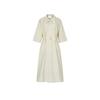 LESS Women's Spring 2025 Tie-Neck Cotton Midi Dress