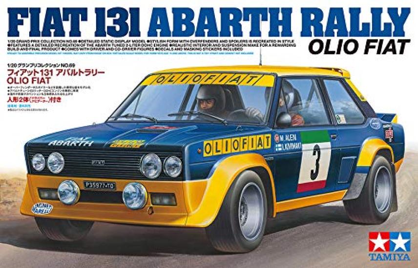 Tamiya Масштаб Специальное издание Коллекция Гран-при Серия 69 Fiat 131 Abarth Ралли OLIO FIAT Пластиковая модель 20069 1/20 №