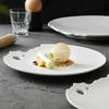 Неправильная керамическая мелкая тарелка Креативная тарелка для завтрака Десертная тарелка Тарелки для готовки Специальная посуда для молекулярной кухни