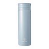 Kakusei Coco Cafe CC-30A Mug Water Bottle, Smoke Blue, 300ml, Double-Layer Vacuum Wall, Insulates Hot & Cold Drinks, Easy-Open Ribbed Cap, Includes Ic