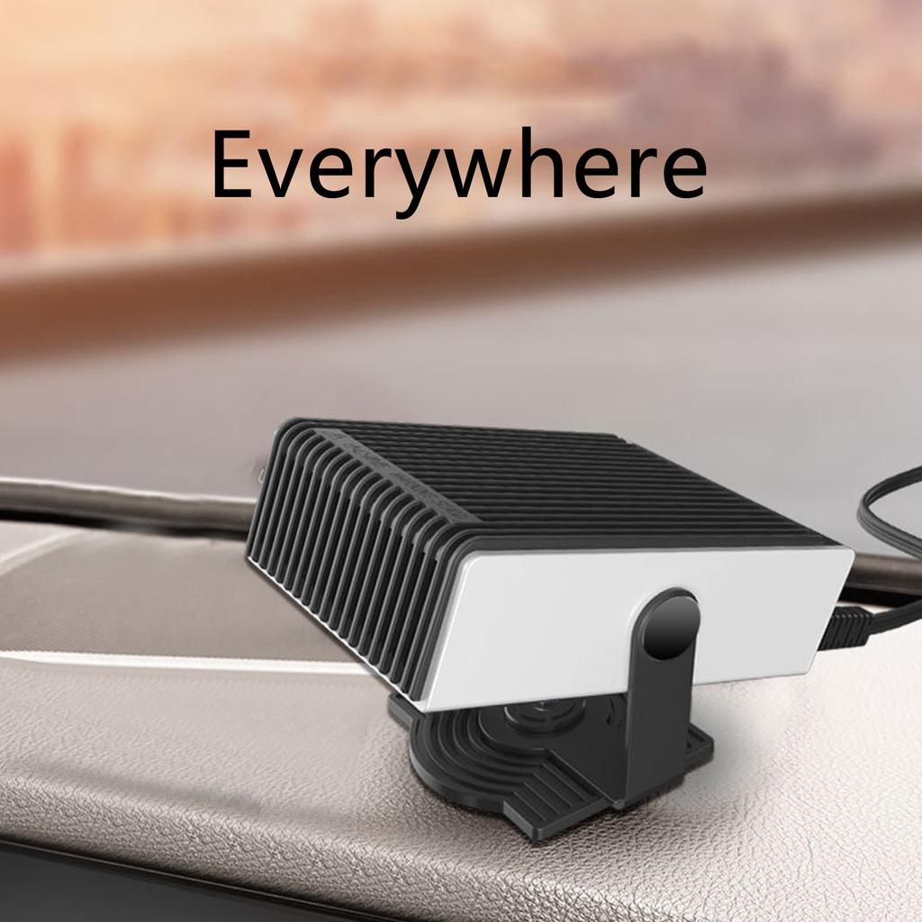 Car Mounted Heater Cross-border 12V Portable Car Heater Defrost Heater 1 180 ° Rotating Car Heater - Fan Portable Window Defrost Demister