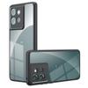 For Motorola Edge 50 5G Case Skin-Touch TPU+PC Matte Phone Shell,Transparent Black