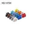 Нетоксичные 20 шт. Детали Moc 14704 Пластина Модифицированная 1x2 с Маленьким Гнездом для Шарового Крюка Сбоку Совместимый Кирпичный Строительный Блок Частица Детская Игрушка