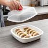 Кухонная корзина-пароварка для микроволновой печи пищевого качества с крышкой для здорового разогрева овощей, рыбы, риса и детского питания