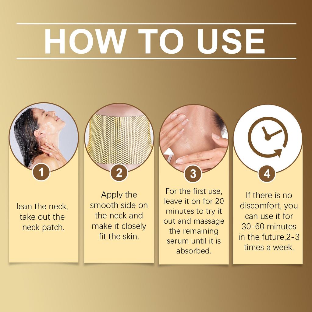 Пластырь от морщин на шее с коллагеном, укрепляющая и увлажняющая маска для шеи, разглаживающая морщины на шее, 10 мл