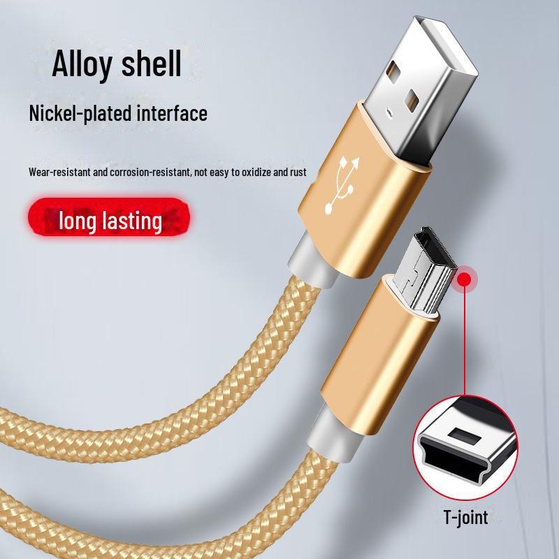 Кабель T-port Mini USB для телефонов, MP3/4, камер, видеорегистраторов и навигационных устройств для пожилых людей