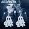 New Halloween Cute Ghost Ghost Funny Laser Acrylic Pendant Earrings Acrylic Gothic Style