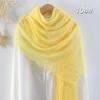 Осенне-зимняя хлопковая и льняная пряжа женская мода однотонный шарф пляжное полотенце платок шаль 99-134 цвета