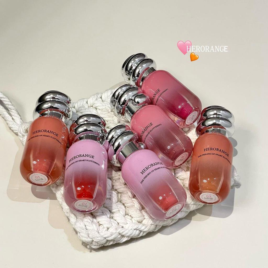 HERORANG Хайлайтер-тинт для губ Heart Glow - Низкая насыщенность, Увлажняющий, Зеркальный финиш, Осветляющий, Стойкий, Не выцветающий