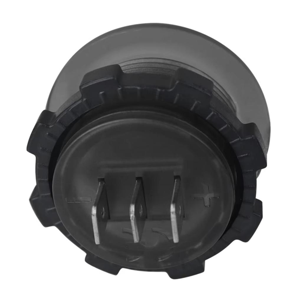 AS60-12-24V Instrument Waterproof Voltage VA Threedigit Round LED Panel Digital Voltmeter Ammeter Tester Monitor Voltmeter