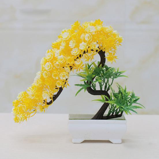Artificial Flower Plant Tree Potted Bonsai Office Garden Party Desktop Ornament