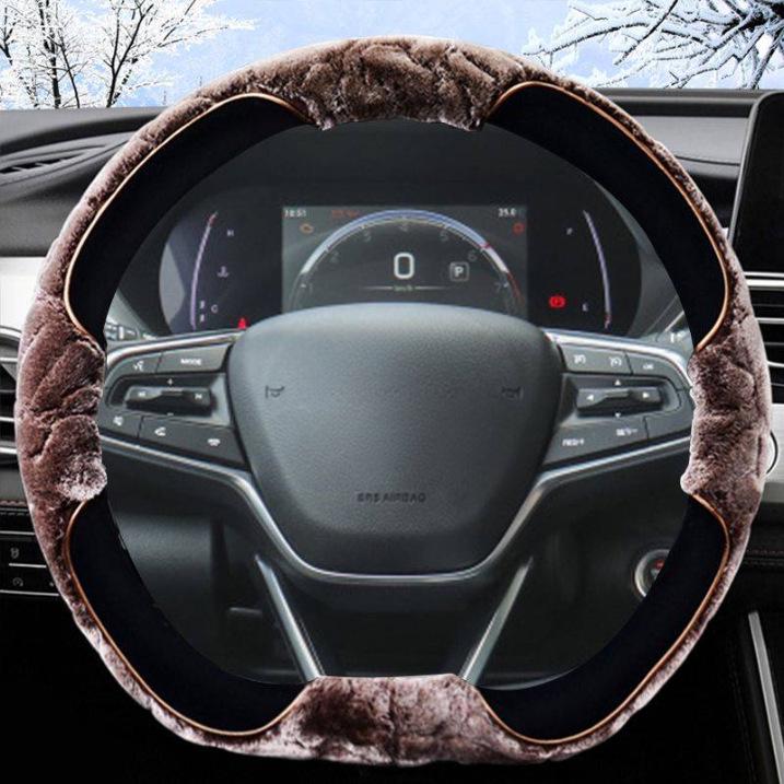 Plush Winter Steering Wheel Cover for GAC Trumpchi GS4, GS8, GS357, Yingbao, Yingku M8, M6, E8, E9