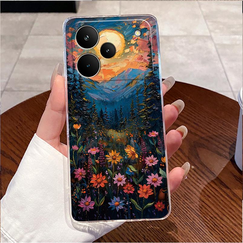For Realme P4 5G Cover Realme P4 Pro 5G RMX5116 Case Clear Luxury Cute Love Heart Rabbit Funny Painted TPU Soft Silicone Casing