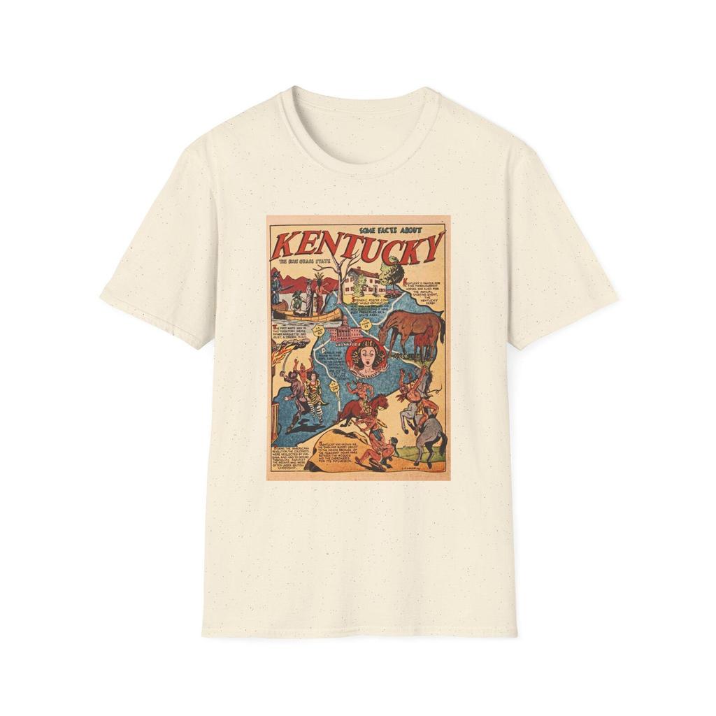 Kentucky Vintage Map T-Shirt and kids tshirt | Retro Travel Poster Graphic Tee | USA Travel Gift Shirt and kids tshirt