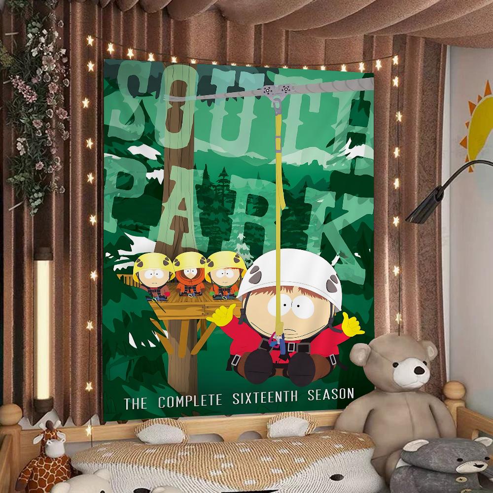 Мультяшный SouthparkS Мультяшный Гобелен Настенное Украшение Домашний Декор для Дома