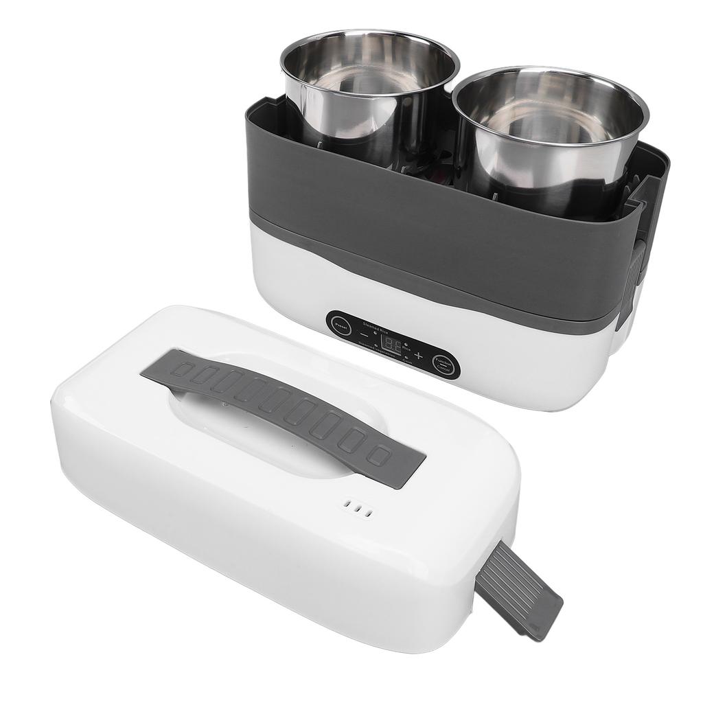 Electric Lunch Box Food Heater Double Layer 4 Stainless Steel Bowls Portable Lunch Warmer Heated Lun