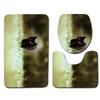 Toilet Three-Piece Floor Mat, Bathroom Three-Piece Carpet Doormat