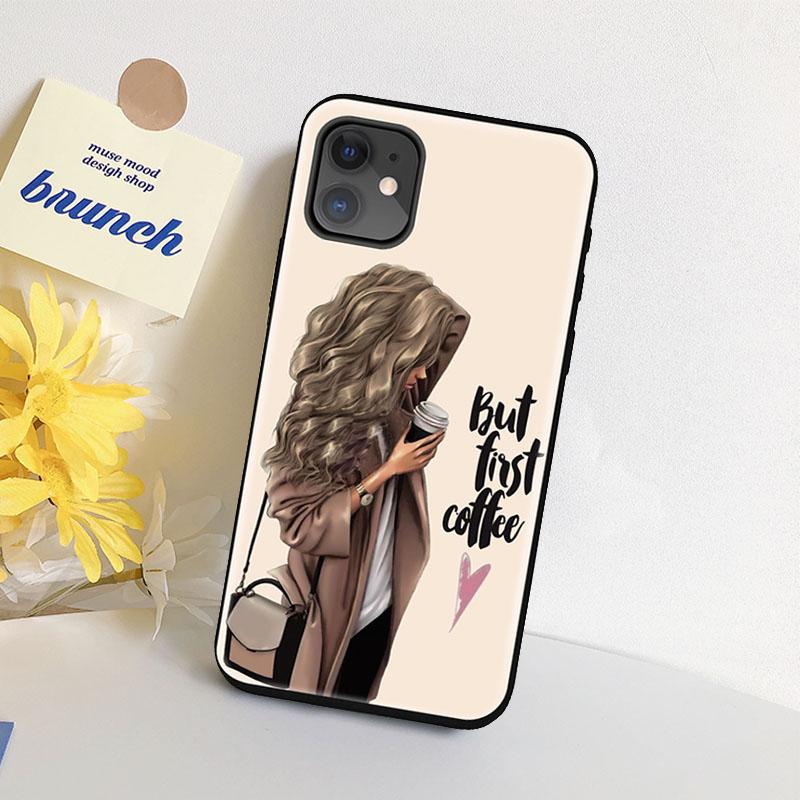 Мягкий силиконовый чехол из ТПУ для телефона Samsung Galaxy A50 A30 S20 S21 Plus IPhone Xiaomi Redmi Note 9S Huawei Fashion Girl Pattern Case Cover