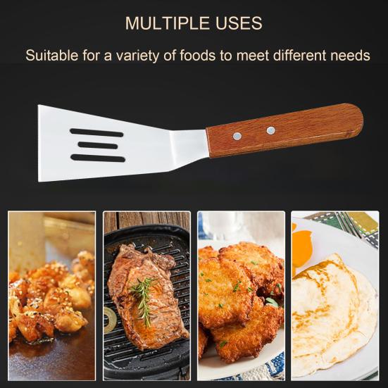 Yousheng нержавеющая сталь тонкий щелевой лопатка для рыбы жарочная лопатка для чугунной сковороды кухонные лопатки для блинов стейк бургеры