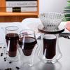 Японский стиль Двухслойная стеклянная чашка для экстракции кофе Кофейник для совместного использования Чашка для дегустации Чашка для чая Кофейная чашка