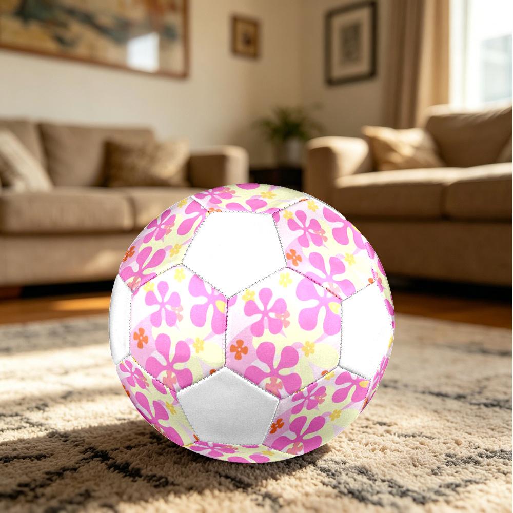 1pc Floral Durable Soccer Ball/Football, Size 5, Perfect for Training, Entertainment And Competition,Gift yy26060697