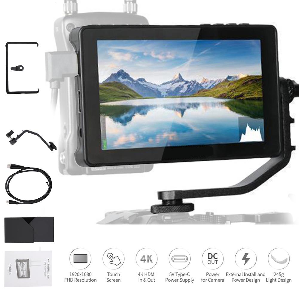 FEELWORLD F5 Pro 5.5-дюймовый зеркальный фотоаппарат с сенсорным экраном IPS FHD1920x1080 4K Видеомонитор